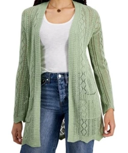 NWT : Hippie Rose Junior's Open Front Long Sleeves Cardigan Size: Small - Picture 1 of 3
