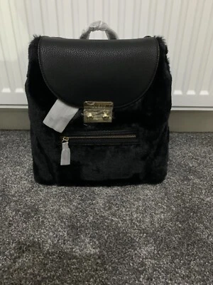 Brand New Guess Velvet Backpack, Colour Black 100% Genuine - Image 1 of 4