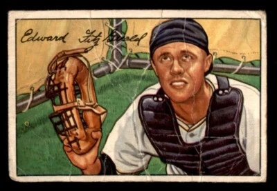 1952 Bowman Baseball #180 Eddie FitzGerald PR *h3 - Image 1 of 2