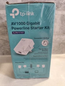 TP-Link AV1000 Gigabit Powerline Starter Kit TL-PA717 kit nuovo sigillato - Foto 1 di 4