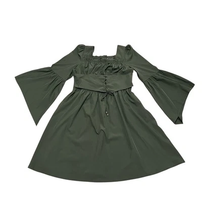 Vestido Corsé Renacimiento Mujer Oscuridad Escarlata XL NUEVO CON ETIQUETAS Verde Cachicho Medieval Foto 1 de 4