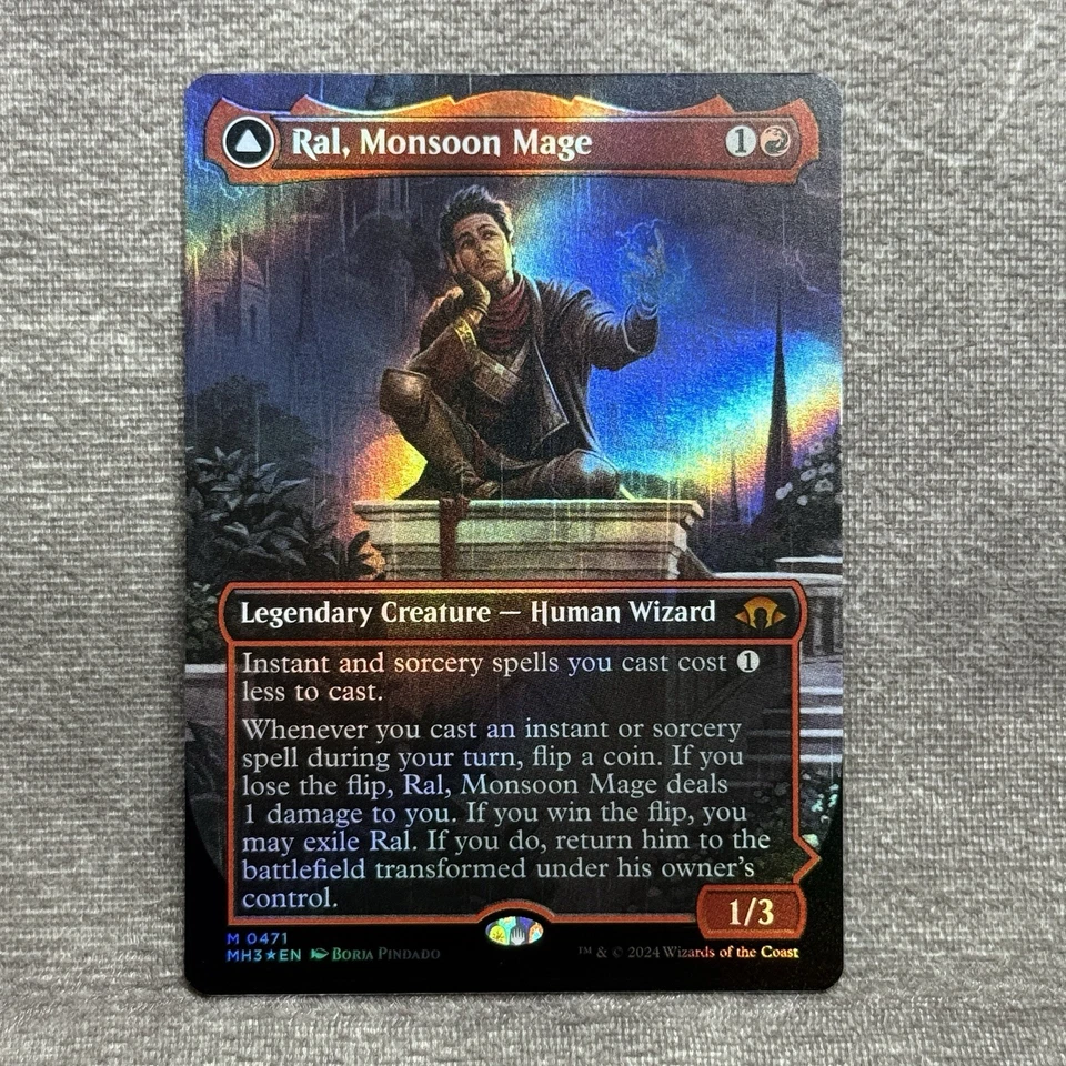 Ral, Monsoon Mage - Modern Horizons 3 (MH3) #471 NM Textured Foil Borderless - Image 1 of 4