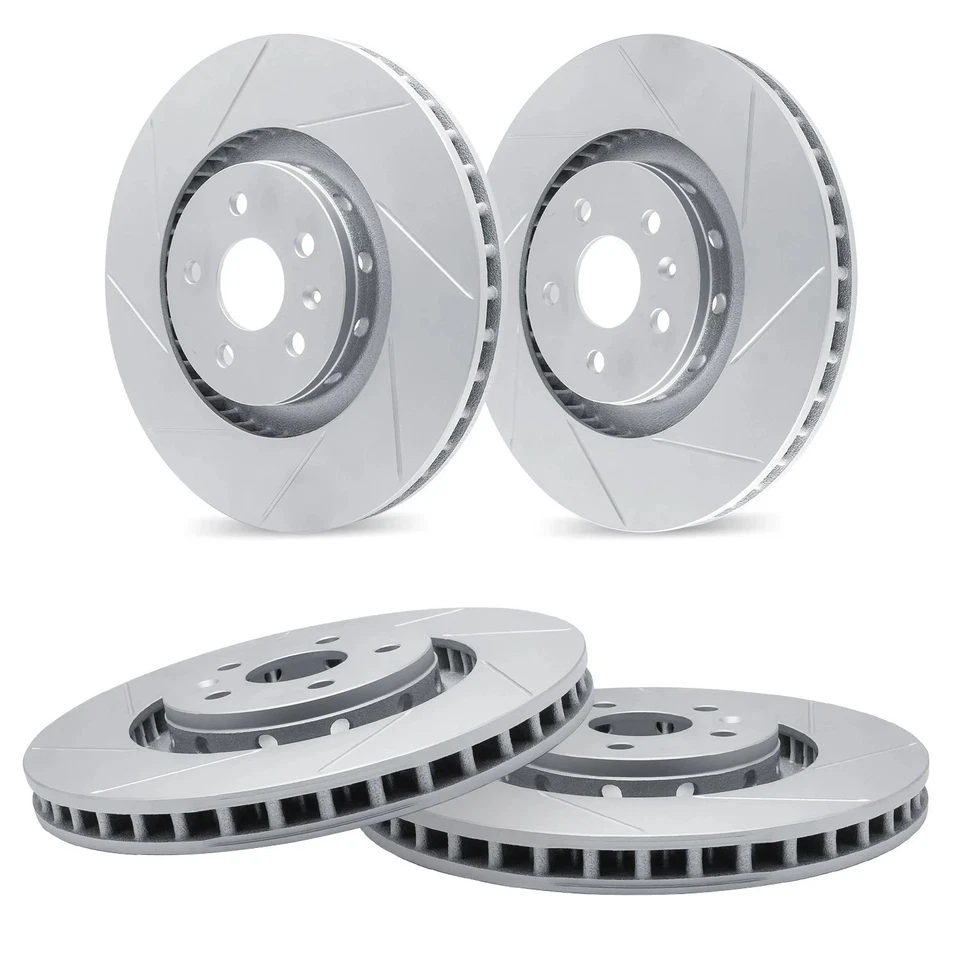 For Suzuki Grand Vitara 09-17 R1 Concepts Slotted Front & Rear Brake Rotor Set Foto 1 de 1