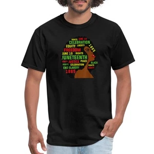 Juneteenth Women African American Power Freedom Men's T-Shirt - Picture 1 of 10
