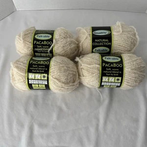 Sensations Natural Collection Fieltro PacaBoo Crema 4743 Lote 320 4 Madejas - Imagen 1 de 5
