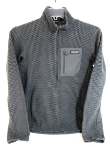 Patagonia Mens R1 Regulator Air Zip-Neck Pullover Size Small 1/2 Zip Layer Gray - Picture 1 of 19