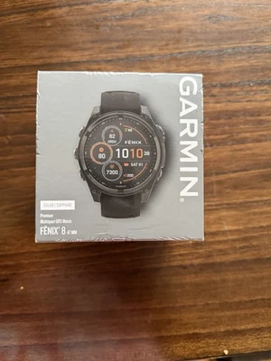 Smartwatch Garmin Fenix 8 Zaffiro Solare 47mm Nero/Grigio Ciottolo - Immagine 1 di 4