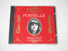 ROSA PONSELLE 1897-1981 PRIMA VOCE (CD, Jul-1996, NIMBUS RECORDS)
