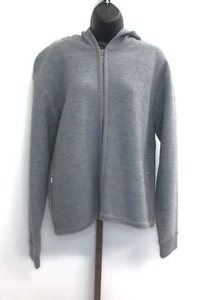 Classiques Entier Women Zipper Hoodie 100% Wool Jacket Size XL - Picture 1 of 2