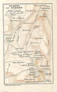 ISRAEL MAMBRé & HEBRON PLAN MAP 1936 - Picture 1 of 1