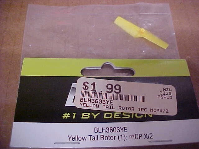 BLADE BLH3603YE = YELLOW TAIL ROTOR: mCP X/2 (NEW) - Image 1 of 1