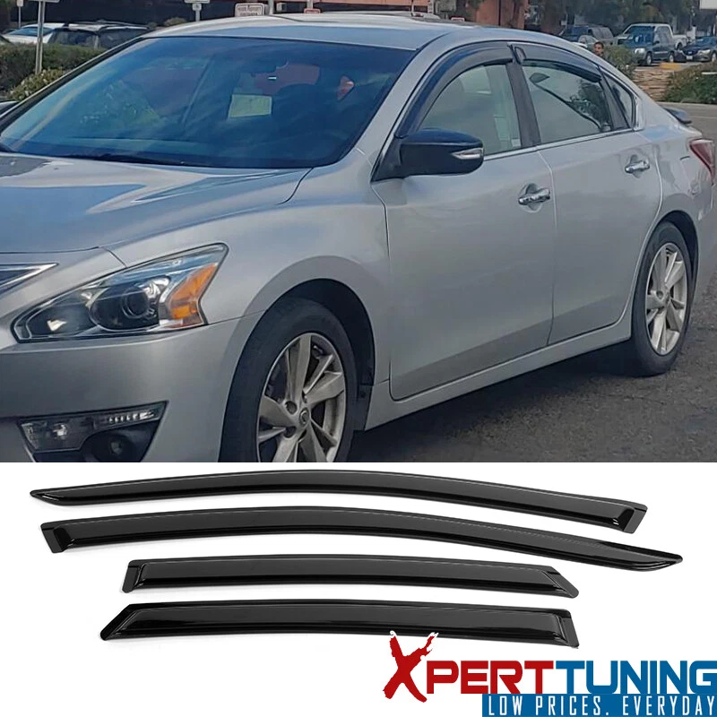 Para Nissan Altima 13-18 Sedán Cinta En Ventana Viseras Ventilación Lluvia Protector Acrílico Foto 1 de 4