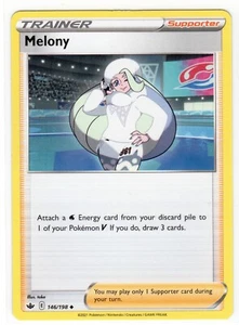 Pokemon TCG Melony 146/198 Swsh06: Sword & Shield - Chilling Reign Regular NM EN - Picture 1 of 3