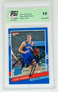 Josh Giddey AUTO 2021 Donruss #RR-6 1/2502 Retro Rated Rookie Card PGI 10 - Bild 1 von 2