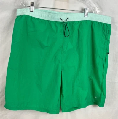 Fielder Bonobos Shorts Men XXL Green 9" Inseam Flat Front Elastic Waist RipStop - Image 1 of 4