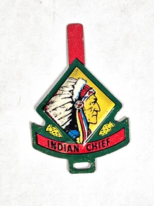 Vintage 1950s • Cerial Premium • Indian Chief  Tin Litho Badge - Picture 1 of 4