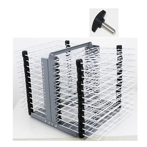 24 Layers Desktop Placed Double-sided Rotatable Drying Rack 24.8×16.5×13.8Inch - Picture 1 of 13