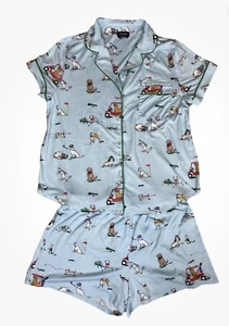 Kate Spade Womens short sleeve Shorty pajamas DOGGIE Print size Small - Picture 1 of 4