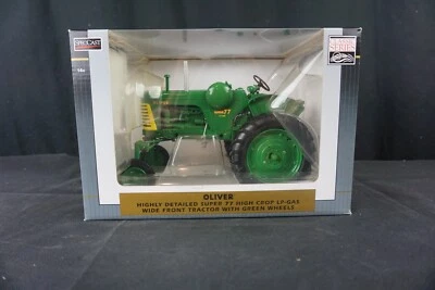 Tractor delantero ancho SpecCast Oliver Super 77 LP-Gas ruedas verdes 1/16 nuevo en caja Foto 1 de 4