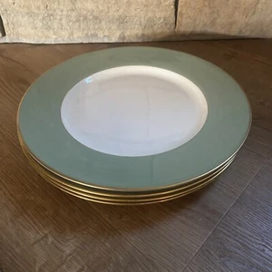 Set 4 Franziskaner Fine China USA Palomar Muster Jaspis Grün Speiseteller 10,5" - Bild 1 von 6