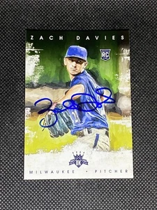 Zach Davies Brewers 2016 Panini Diamond Kings Signed Auto Card #158 ~ COA - Picture 1 of 3