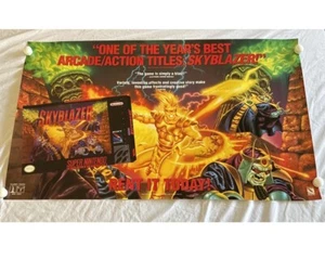 Skyblazer Poster Super Nintendo NES 1994 SNES Video Game Store Promo 24x39 RARE - Picture 1 of 9