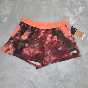 The North Face Printed NF0A7QLM987 Wander Shorts Women's Coral Polyester Size L - Picture 1 of 10
