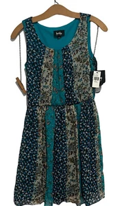 By & By Juniors Sz S Sleeveless Multicolor Floral Lined Dress JCPenney Sundress - Picture 1 of 7