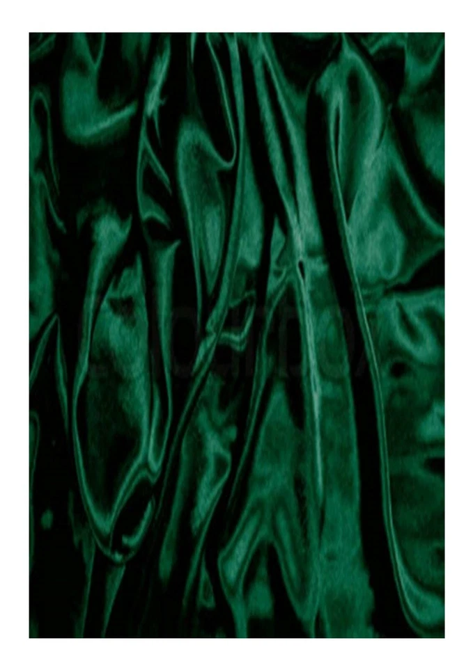 DOTEX BY BDC Dark Green LIQUID SATIN POLYESTER LINING FABRIC BRIDAL WEDDING PROM 60" WIDTH