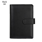 6 Holes With Buckle Pu Leather Notepad Cover Ring Binder Notebook File Folder