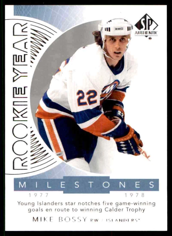 2017-18 SP Authentic Rookie Year Milestones Mike Bossy #RYM-MB - Image 1 of 2
