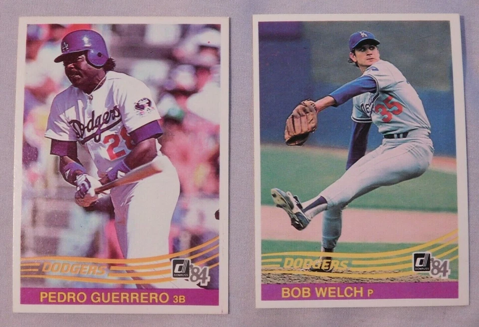 1984 Donruss Los Angeles Dodgers Baseball Card Pick one - Image 1 of 1