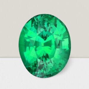Calibrated Emerald Oval Cut Loose Gemstone 11x9 mm - 4.2 Cts Gemstone