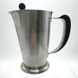 MCM Gense 18/8 Stainless Steel Sweden 100cl Lidded Pitcher Jug Bakelite Accents - Picture 1 of 12