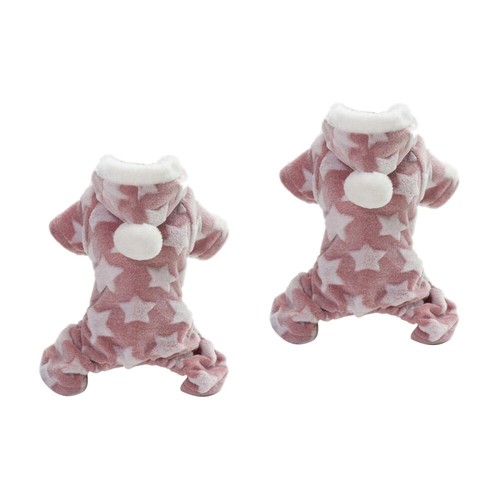 VETEMENTS 2 Pezzi Fantasia Stella Pile Abbigliamento Cane Autunno Inverno Felpe Pet Cappotto