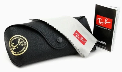 NEW Ray ban Black Leather Pouch Universal Soft Sunglasses Case /Cleaning Cloth - Image 1 of 2