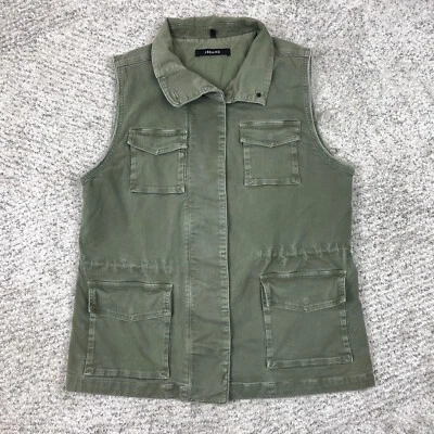 J Brand Vest Women Medium *DEFECTS* Military Arden Jungle Canvas Twill Army Drab - Image 1 of 4