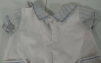 Cradle Togs  Romper Boys 0 6 months Jumper Plaid 70s Missing Button - Image 1 of 4