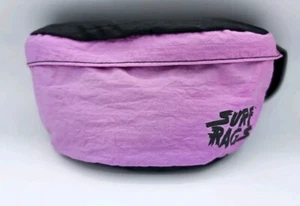 Vintage 90's Surf Rags Fanny Pack Black & Purple New Old Stock - Picture 1 of 7
