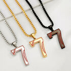 Necklace Men Boy Jewelry Gift Baseball Necklace Number 0-9 Pendant Figure