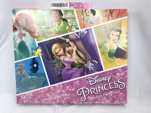 Disney Princess 12 Days of Socks Kids LARGE 3-10 No Show Crew Quarter Ankle - Picture 1 of 4