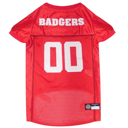 Camiseta deportiva WISCONSIN BADGERS NCAA para mascotas perros (tallas) NUEVA Foto 1 de 1