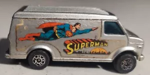 Corgi Juniors Vintage Diecast Superman Van US Van Made In GT Britain - Foto 1 di 6