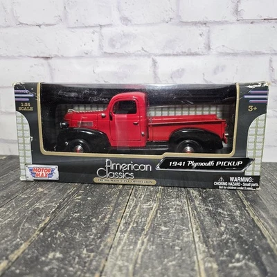 Camioneta Plymouth 2014 Signature Models 1:24 1941 Red Motor Max  Foto 1 de 4