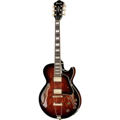 Ibanez chitarra semiacustica AG95QA-DBSDark Brown Sunburst 4/4 - Immagine 1 di 4