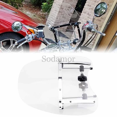 17.3x15.7in Clear Windshield Windscreen For For Honda Shadow 1100 ACE RS Spirit - Image 1 of 4