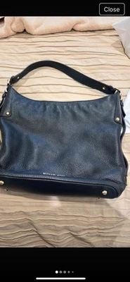 Michael Kors Black Bedford Pebbled Leather Shoulder Bag with Dust Bag Excellent - Image 1 of 4