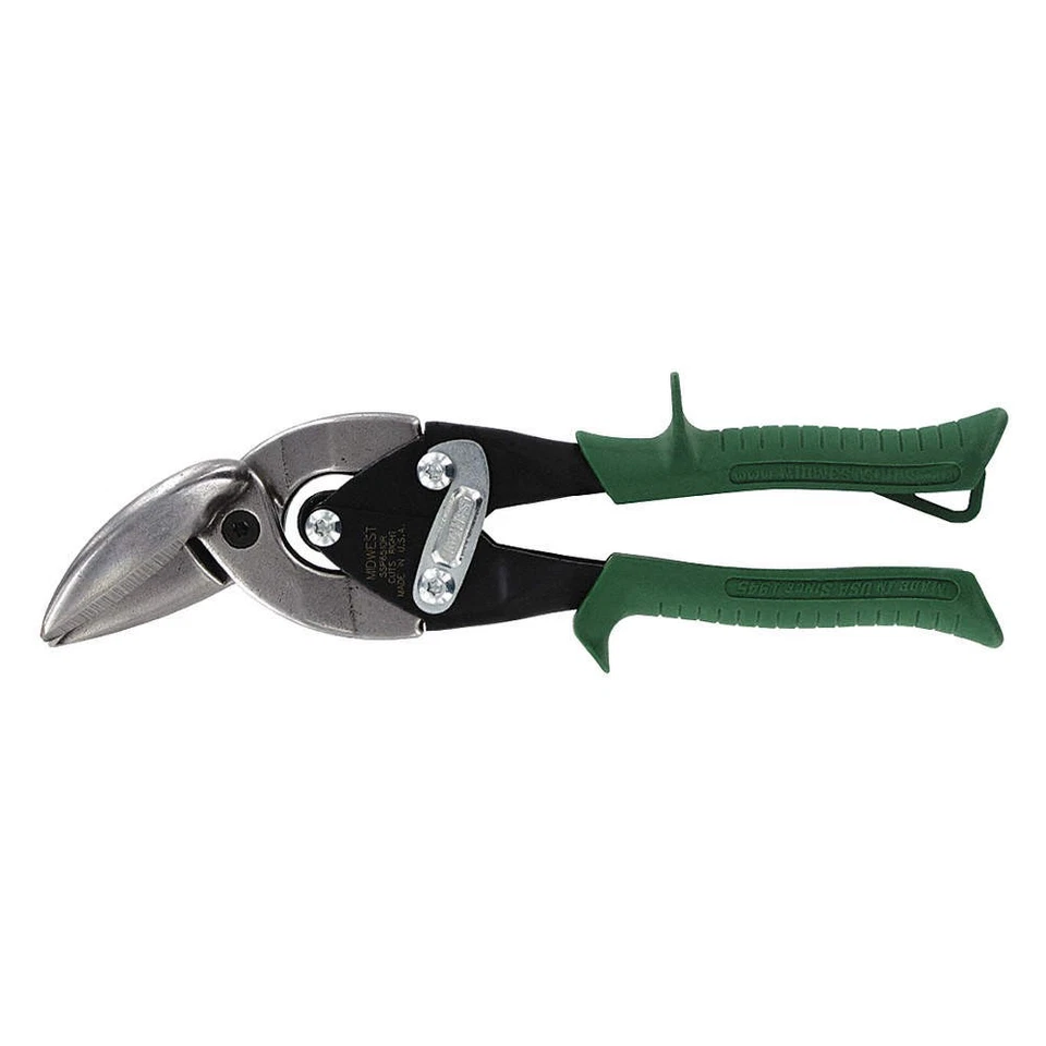 MIDWEST SNIPS MWT-SS6510R Aviation Snips,Right/Straight,9-3/4 In PK 3 - Image 1 of 1