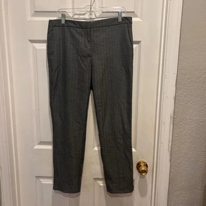 Zara B Gray Herringbone Ankle Dress Pants Women's XL Career Professional - Picture 1 of 8