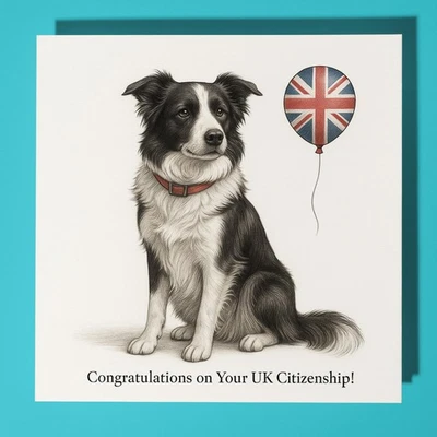 Congratulations on Your UK Citizenship Card Personalised Dog Card & Envelope - Image 1 of 4